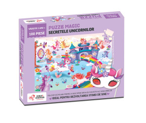 Puzzle magic - Secretele unicornilor (100 piese) - Img 1