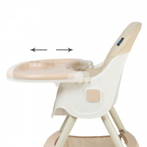 Scaun de masa 2 in 1 Juju Eat&Smile, Beige - Img 5