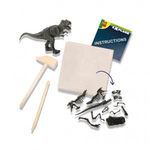 Set creativ Dino si excavarea scheletului 2 in 1 - T-rex - Img 2