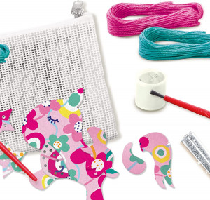 Set creativ DIY copii- Geanta brodata cu unicorn si accesorii - Img 2