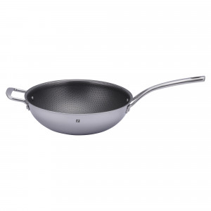 Tigaie wok antiaderenta 3-ply, inox, 30 cm/5 l - Zokura - Img 1