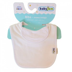 Baveta captusita din bumbac BabyJem (Culoare: Bleu)