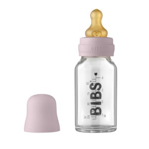 BIBS - Set complet biberon din sticla anticolici, 110 ml, Dusky Lilac - Img 1