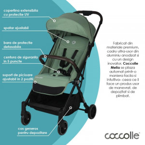 Carucior sport autofold Coccolle Melia Mistletoe green - Img 3