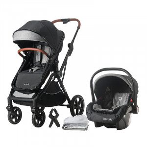 Carucior transformabil 3in1 Coccolle Amani Diamond black - Img 1