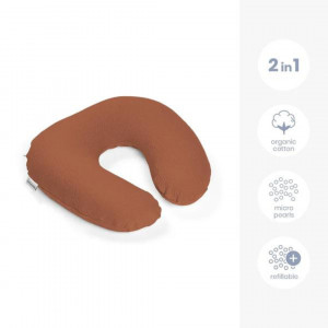 Doomoo - Perna pentru alaptat 2 in 1 Softy Tetra Jersay Terracotta - Img 2