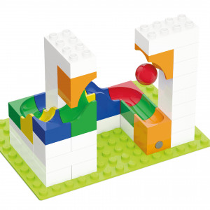 Jucarie copii Marble Run Hubelino - extensie pentru catapultare (41 piese) - Img 1