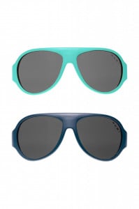 Ochelari de soare pentru copii MOKKI Click & Change, protectie UV, bleu, 2-5 ani, set 2 perechi