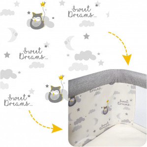 Patut 3 in 1 co-sleeping Skiddou Natt, Evening Dream, Gri inchis