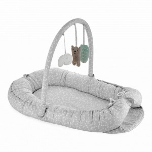 Salteluta BabyNest cu bara jucarii Between parents (Culoare: Mustar)