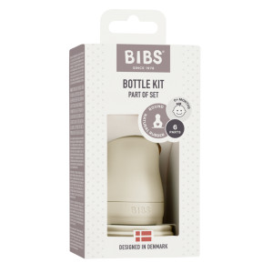 BIBS - Kit pentru set complet biberon din sticla anticolici, Ivory - Img 2