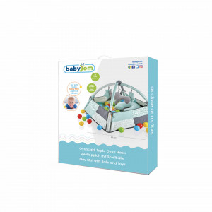 Centru de joaca cu bile BabyJem Toy Ball Play Mat (Culoare: Roz)