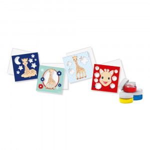 Girafa Sophie - Set acuarele pentru degete cu planse - Img 2