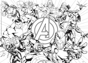 Puzzle de colorat - Avengers (60 de piese) - Img 3