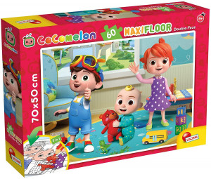 Puzzle de colorat maxi - Cocomelon si ursuletul (60 piese) - Img 1