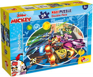 Puzzle de colorat - Mickey in cursa (24 piese) - Img 1