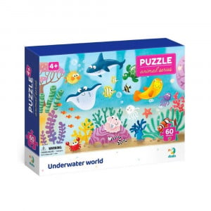 Puzzle - Distractie cu animalute marine ( 60 piese) - Img 1