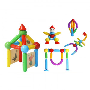 Set de constructie magnetic - STICK (48 piese) - Img 1