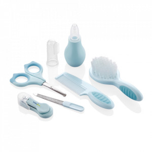 Set ingrijire unghii copii cu 7 piese BabyJem (Culoare: Bleu)