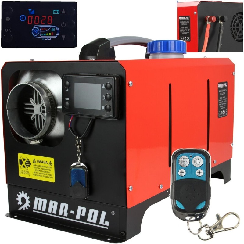 Încălzitor motorină 12kW tip Webasto/Sirocou – alternativă eficientă pentru atelier, hală și dubă (M80951)