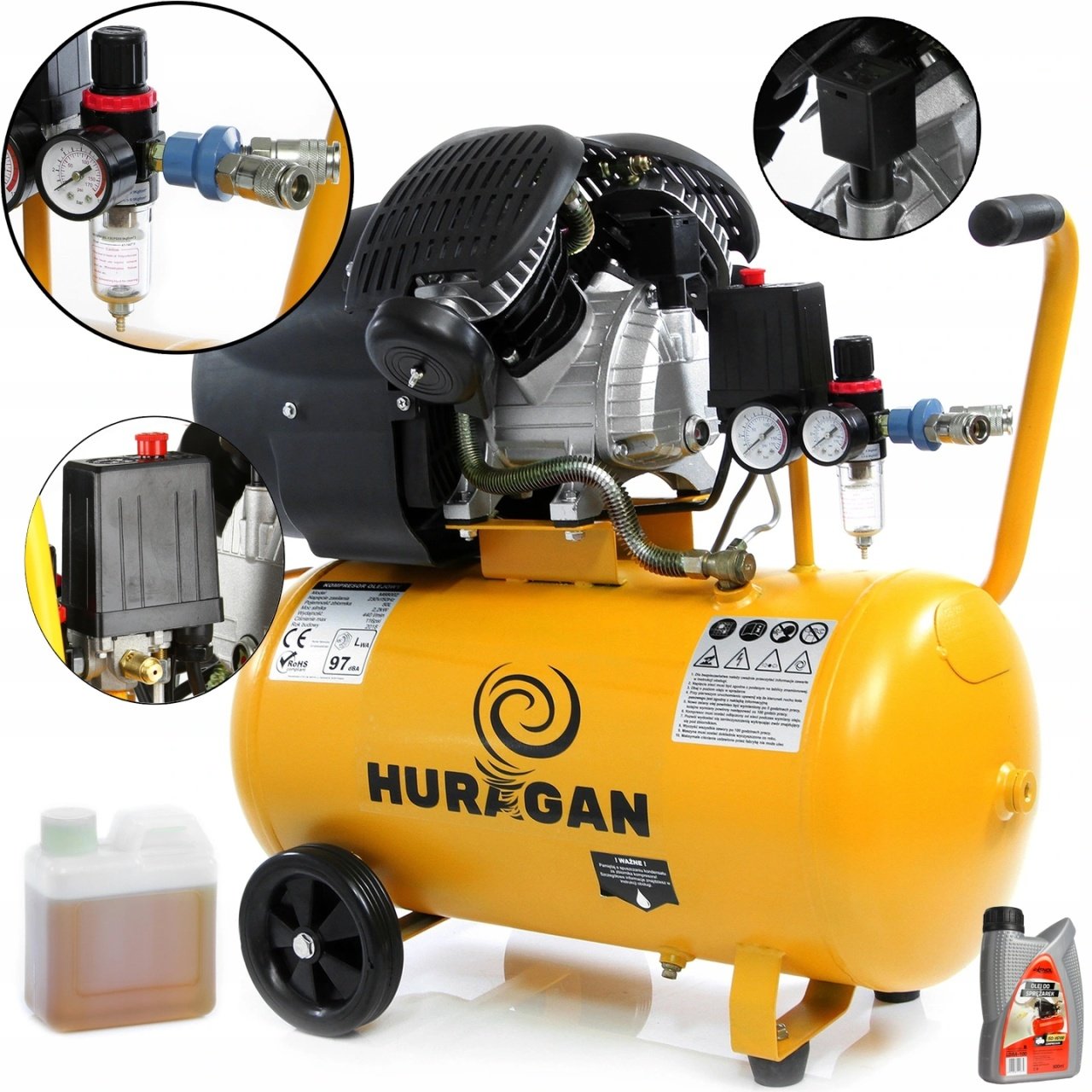 Compresor De Aer 50l 2t Debit 530 L Min Pentru Atelier Xm88002 – specificații, utilizare și recomandări (ghid HomePC)