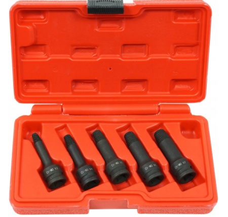 Set extractoare pentru suruburi rupte 5 elemente 3/8" V86483