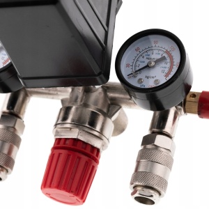 ⚙️ Presostat compresor aer cu 2 căi, cuple rapide și supapă cu reglaj al presiunii de iesire 220V 15A XM806873T - Img 2