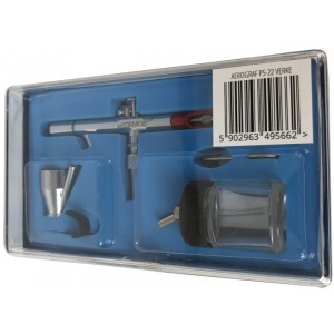 Aerograf duza 0.35mm 22 ml 15-40l/min VERKE PS-22 V81288 – echipament profesional, 22ml, 40L