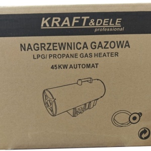 Aerotermă pe gaz LPG 45 kW KraftDele XD11706 cu termostat și afișaj digital, pentru încălzirea spațiilor medii și mari - Img 12