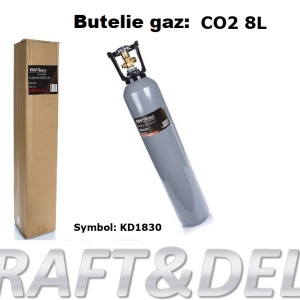 Butelie 8 litri, pentru  CO2 KraftDele KD1830