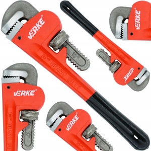 Cheie reglabilă tip Mops Stillson pentru tevi la 90° deschidere 45mm lungime 250mm CR-MO - Img 1
