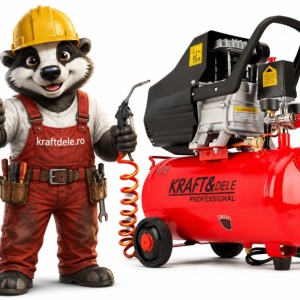 Compresor de aer cu ulei XD400, rezervor 24L, 8 bar, 133 l/min, motor 2,8 kW pentru garaj și atelier - Img 6