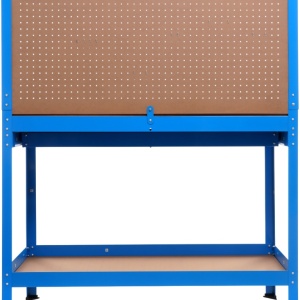 Masă de lucru pentru atelier XD640, 1200 x 600 mm, cu sertar, panou pentru scule și raft inferior 80 kg - Img 8