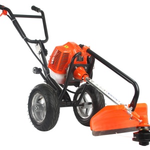 Motocoasa pe roti, masina de tuns iarba 2CP 1.4Kw 42cm XM83107 + casca protectie - Img 3