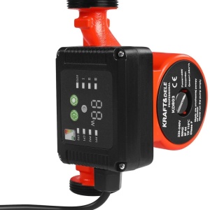 Pompa de circulație KraftDele KD803 25-60/180 cu panou de control, funcție auto și mod de noapte pentru instalații termice - Img 5