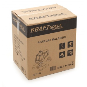 Pompa zugravit vopsit airless electrica cu piston 8kW KraftDele 1744 – pompă de vopsit airless, 8kW, Kraft&Dele