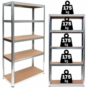 Raft de beci sau camara 90x40x180cm 5 rafturi metal MDF XM90060 – echipament profesional