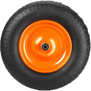 Roată pentru roabă 16 inch XD508 cu ax și piulițe, anvelopă 4.80/4.00-8, rulare lină pentru grădină și construcții - Img 3