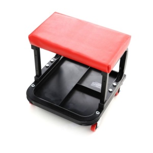 Scaun service auto cu sertar scule roti 360 grade KraftDele KD375 – echipament profesional, Kraft&Dele