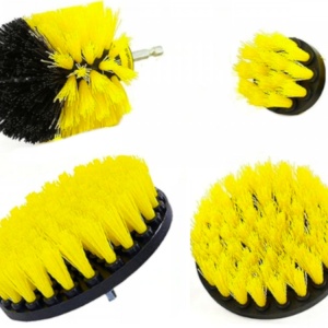 Set 4 perii curatare pentru bormasina OEM, Negru/ Galben