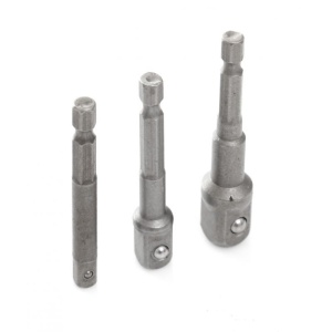 Set adaptoare autofiletanta 3 elemente 1/4"-3/8"-1/2 " KD1573 Kraftdele - Img 2