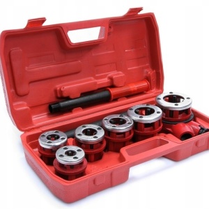 Set clupa filiera filetat manuala 6 piese 1/4"; 3/8"; 1/2"; 3/4"; 1"; 1 1/4" MXM55820 – echipament profesional