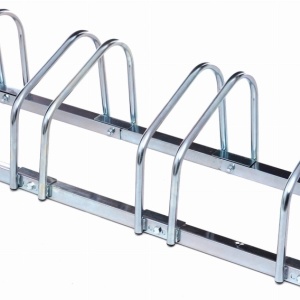Suport metalic pentru 4 biciclete KraftDele KD651, rastel de parcare stabil cu ancorare și compatibilitate anvelope 35-60 mm - Img 2