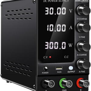 Sursă de alimentare de laborator MaxRom KD5871, reglaj precis 0-30V și 0-10A, cu afișaj pentru tensiune, curent și putere - Img 6