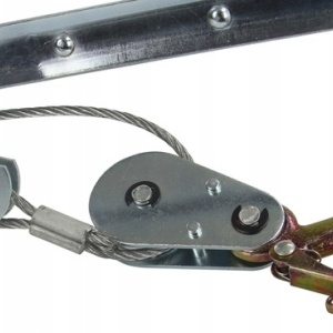 Troliu manual 2 tone cablu - winch două trepte de viteză 2,5 m XM80742 – echipament profesional