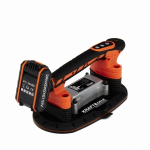 Ventuză vibratoare cu acumulator 21V, 2Ah pentru plăci ceramice gresie si faianta, piatra naturala – XR10767 – echipament profesional, 21V