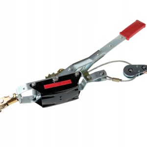 ⚙️ Troliu manual 4 tone cu cablu – winch profesional cu două trepte de viteză, 2,5 m – model XM80741 – echipament profesional