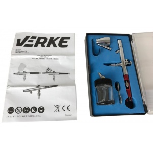 Aerograf duza 0.35mm 22 ml 15-40l/min VERKE PS-22 V81288 – echipament profesional, 22ml, 40L