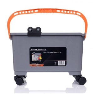 Galeata pentru chituire 24l Ccu gletiere x 3 spatula de mestecare si 4 roti - Img 8