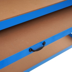 Masă de lucru pentru atelier XD640, 1200 x 600 mm, cu sertar, panou pentru scule și raft inferior 80 kg - Img 5